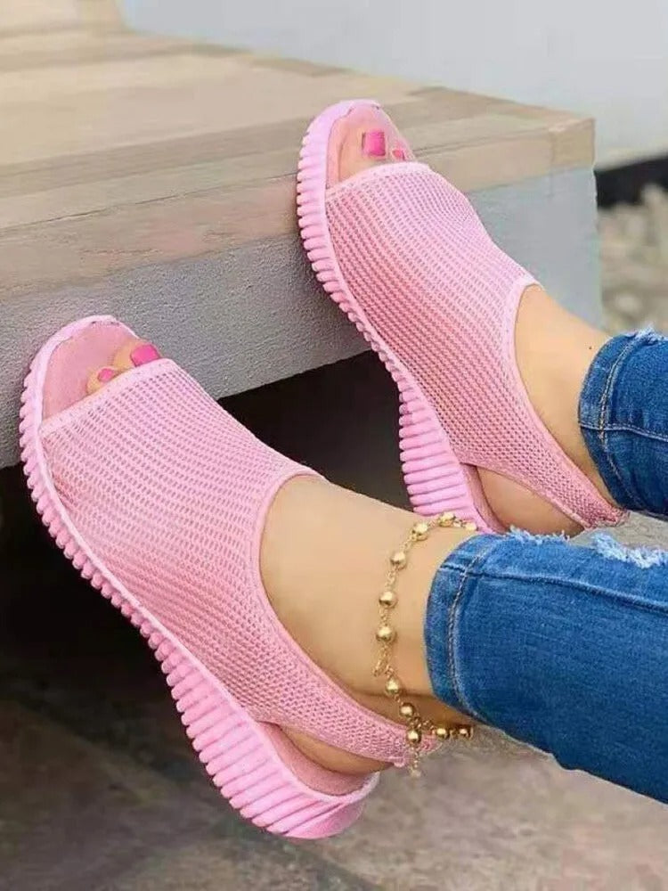 Dames Hak Sandalen Ellenstuk Gesloten Zomer Schoenen