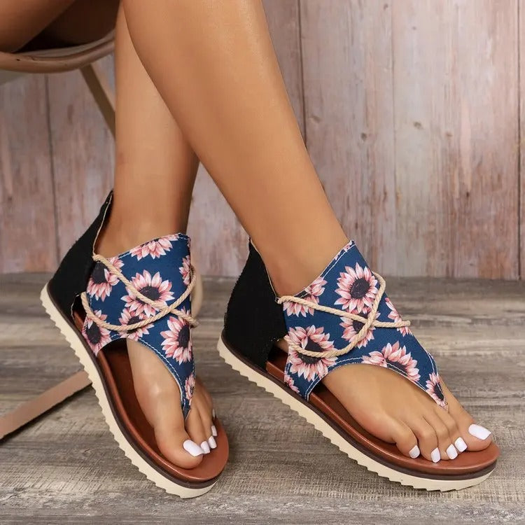 Dames Zomersandalen met Knijpneus Comfortabele Schoenen