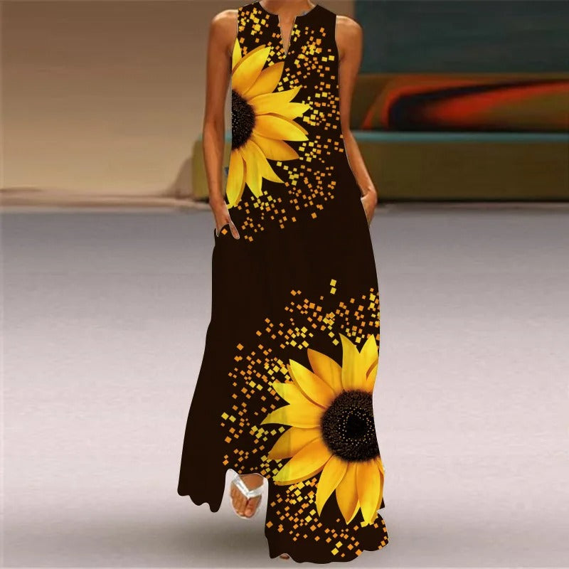 Vrouwelijke Retro Jurk met Leuke Print