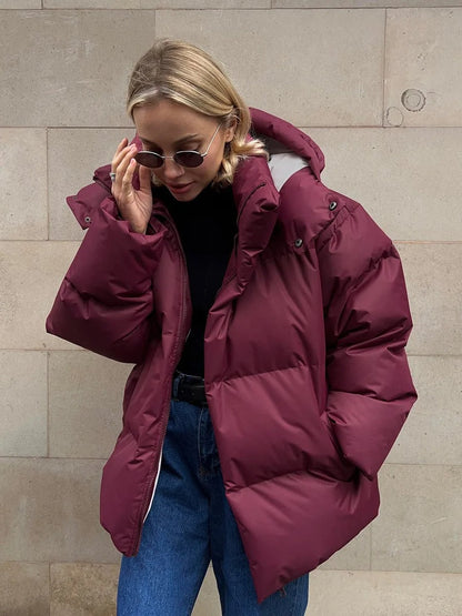 Dikke Winterjas voor Vrouwen Warm en Oversized - StudioMarella