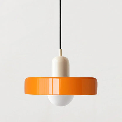 Glazen Hanglamp met Dubbele Kleurkap – Moderne Bauhaus-Stijl Verlichting voor Woon- en Eetkamer