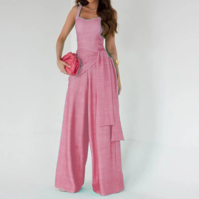 Mouwloze Jumpsuit Zomerjurk voor Vrouw Elegante Stijl
