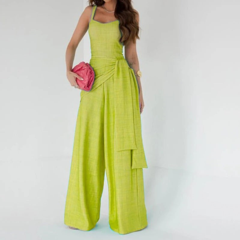 Mouwloze Jumpsuit Zomerjurk voor Vrouw Elegante Stijl