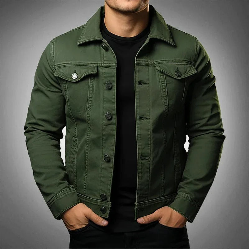 Heren Blauwe Denim Jack Trendy Model - StudioMarella