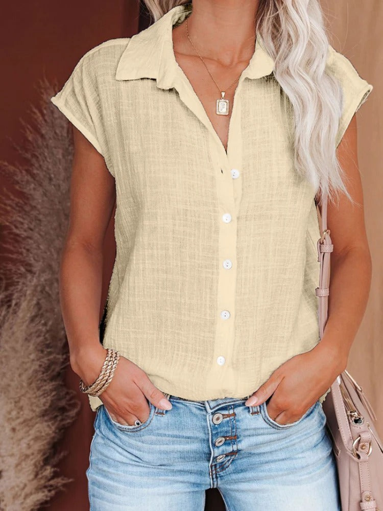 Vrouwen Overhemd Casual Losse Fit Lange Mouw
