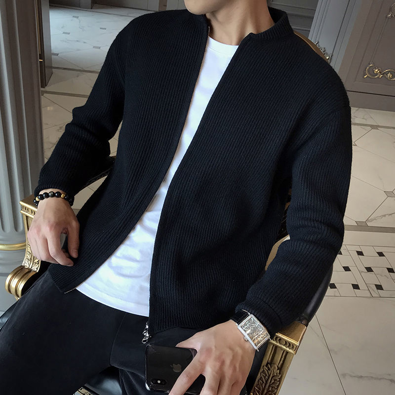 Heren Cardigan Zacht Warme Trui Vest