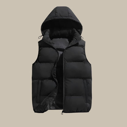 Heren Bodywarmer Met Capuchon Comfortabel Warm Isoleren