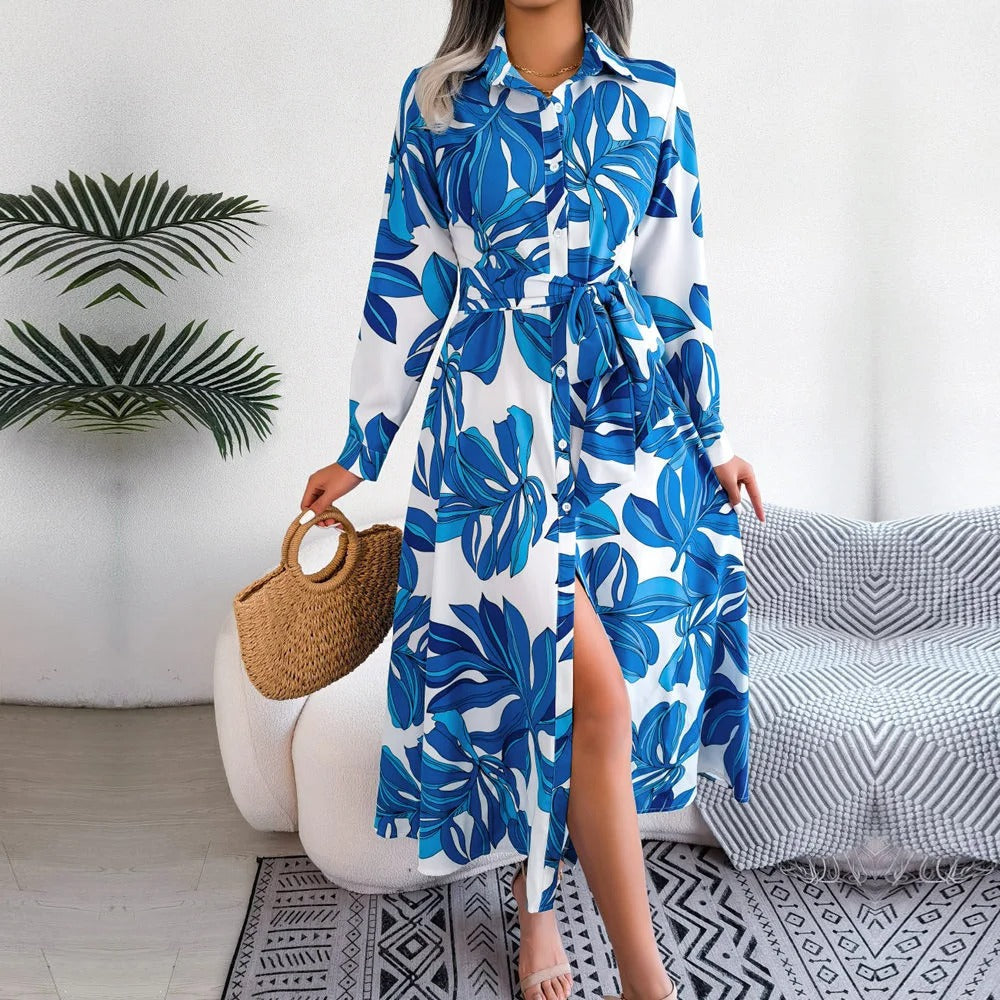Vrouwen Overhemdjurk Kanten Details en Elegante Stijl - StudioMarella