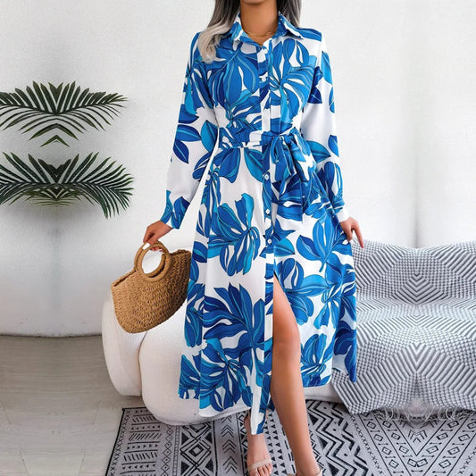Vrouwen Overhemdjurk Kanten Details en Elegante Stijl - StudioMarella