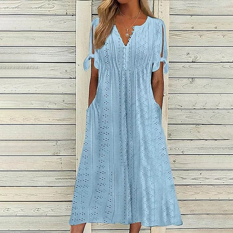Elegante Kanten Jurk Voor Dames Zomer Collectie