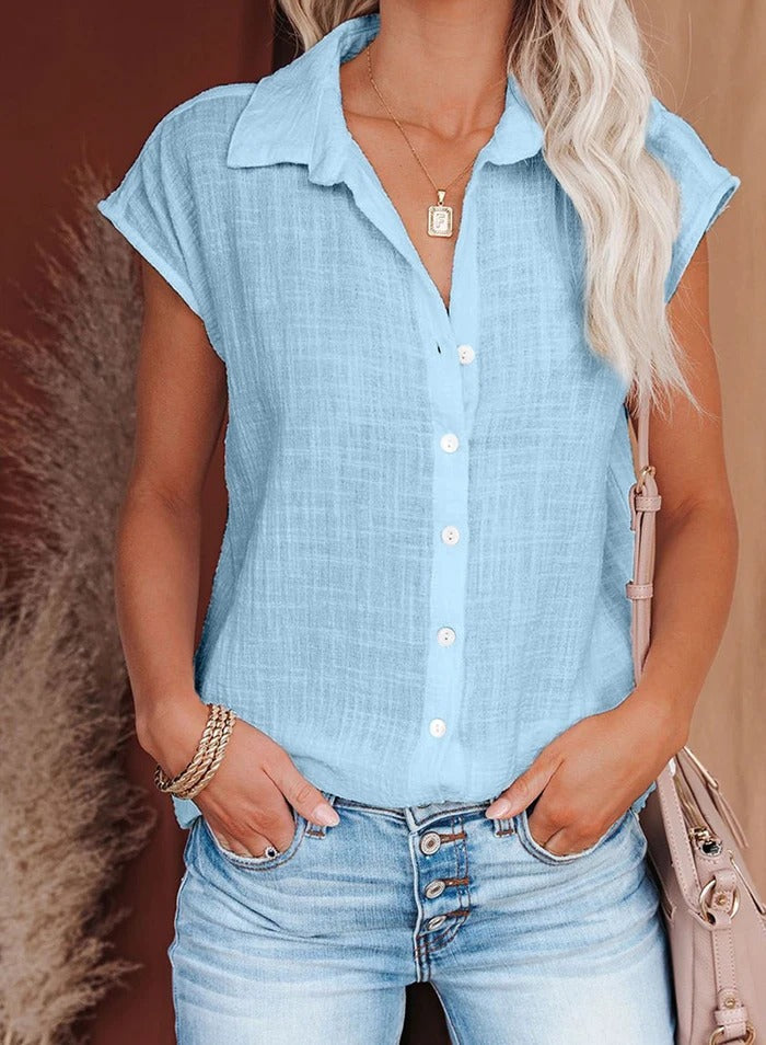 Vrouwen Overhemd Casual Losse Fit Lange Mouw