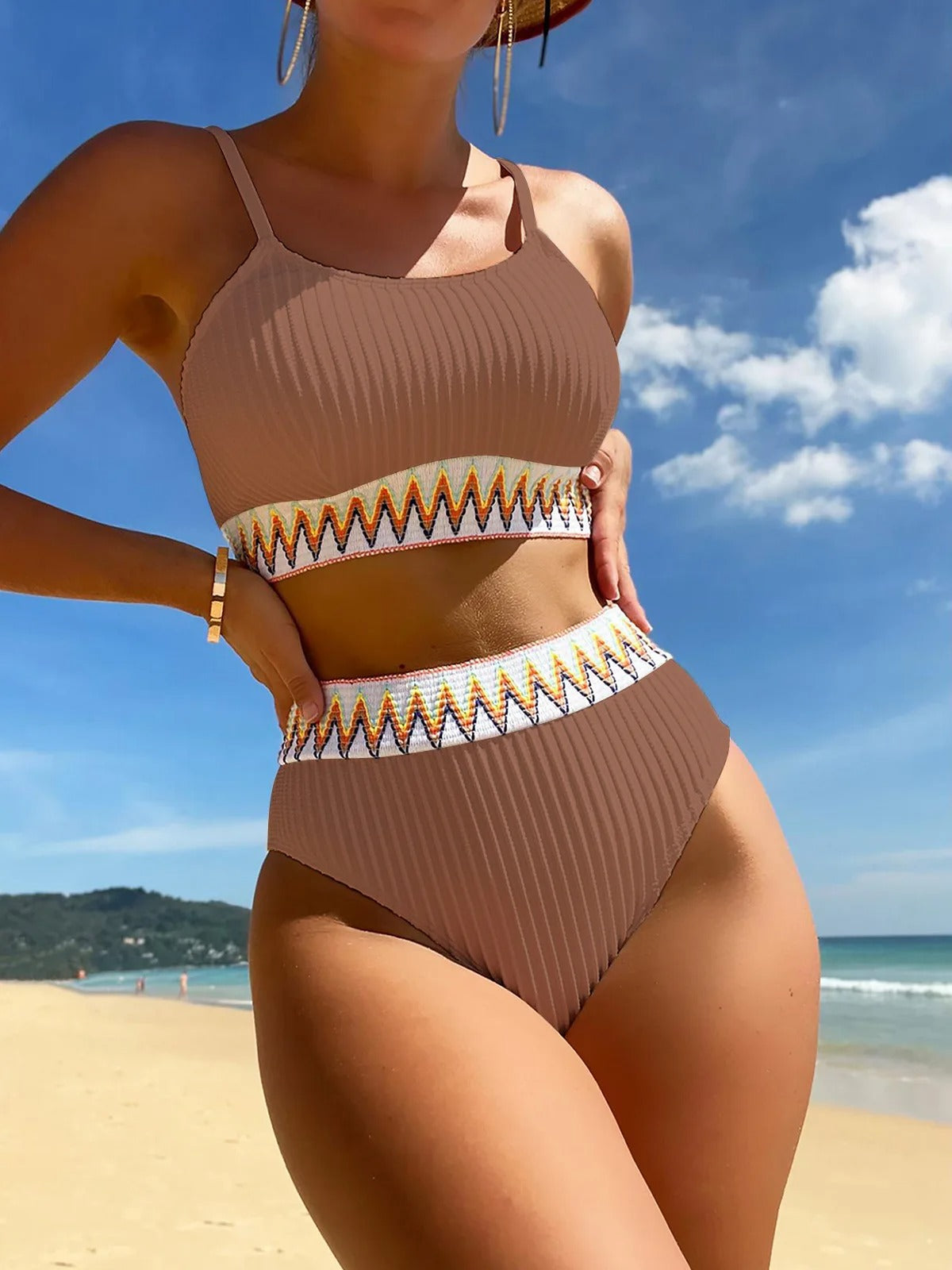 Hoge Taille Bikini Badpak voor Dames