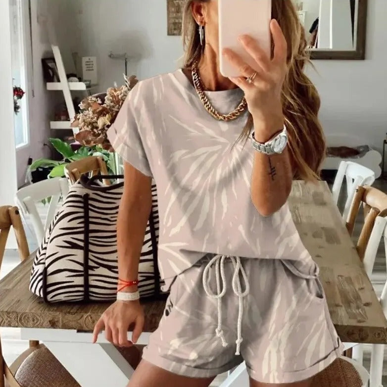 Tie Dye Set 2-Delig Vrouwelijk Kleding