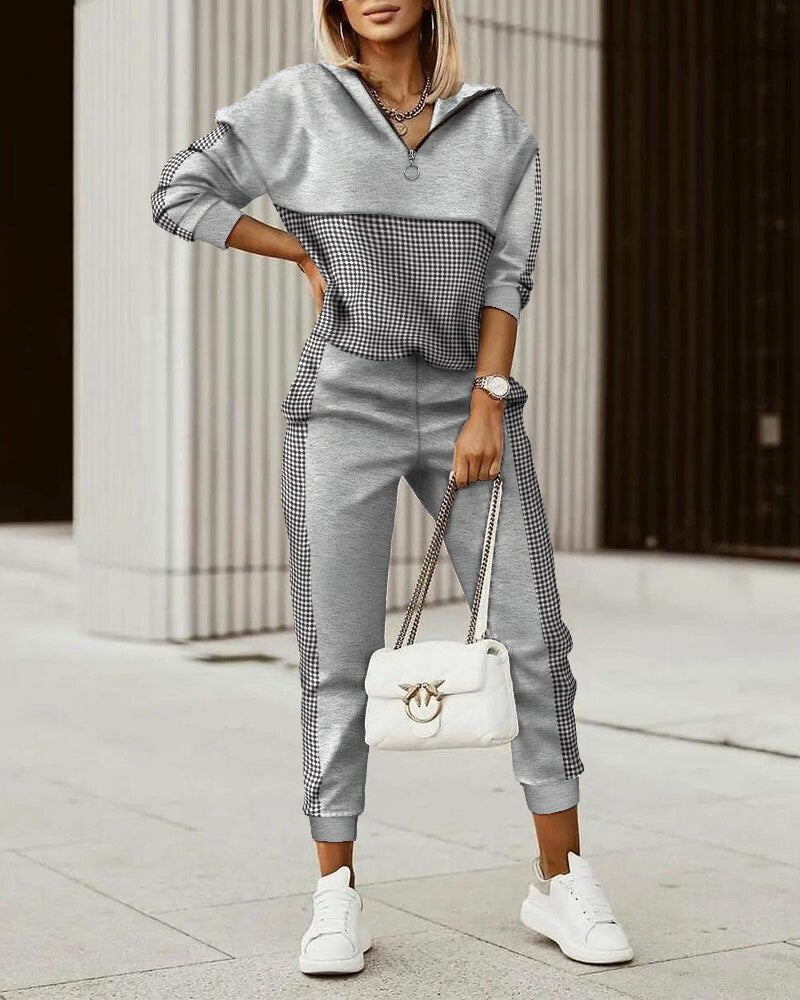 Premium Dames Joggingpak met Comfortabele Pasvorm – Zachte Loungewear voor Thuis en Vrije Tijd
