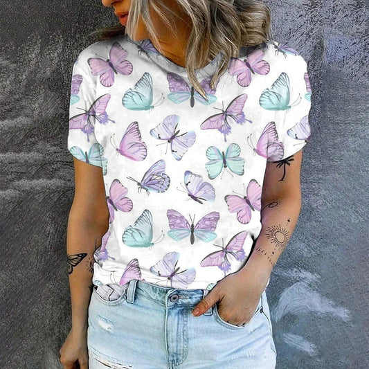 Dames Top Korte Mouwen Zomerjurk Stijl - StudioMarella