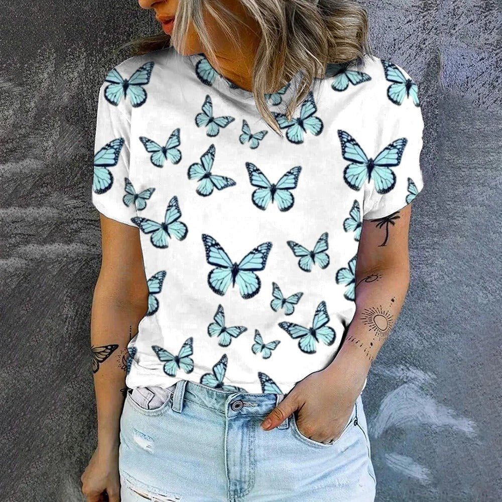 Dames Top Korte Mouwen Zomerjurk Stijl