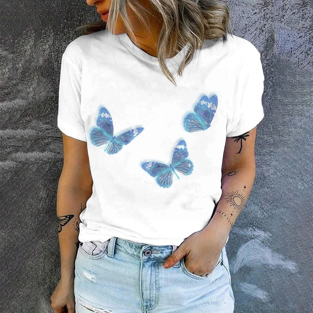 Dames Top Korte Mouwen Zomerjurk Stijl