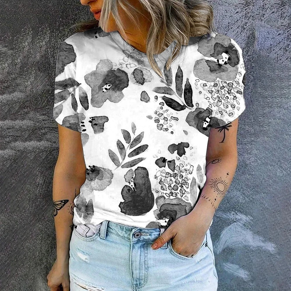 Dames Top Korte Mouwen Zomerjurk Stijl