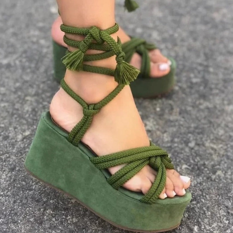 Vrouwen Sandalen Zomer Sleehak Stijlvol