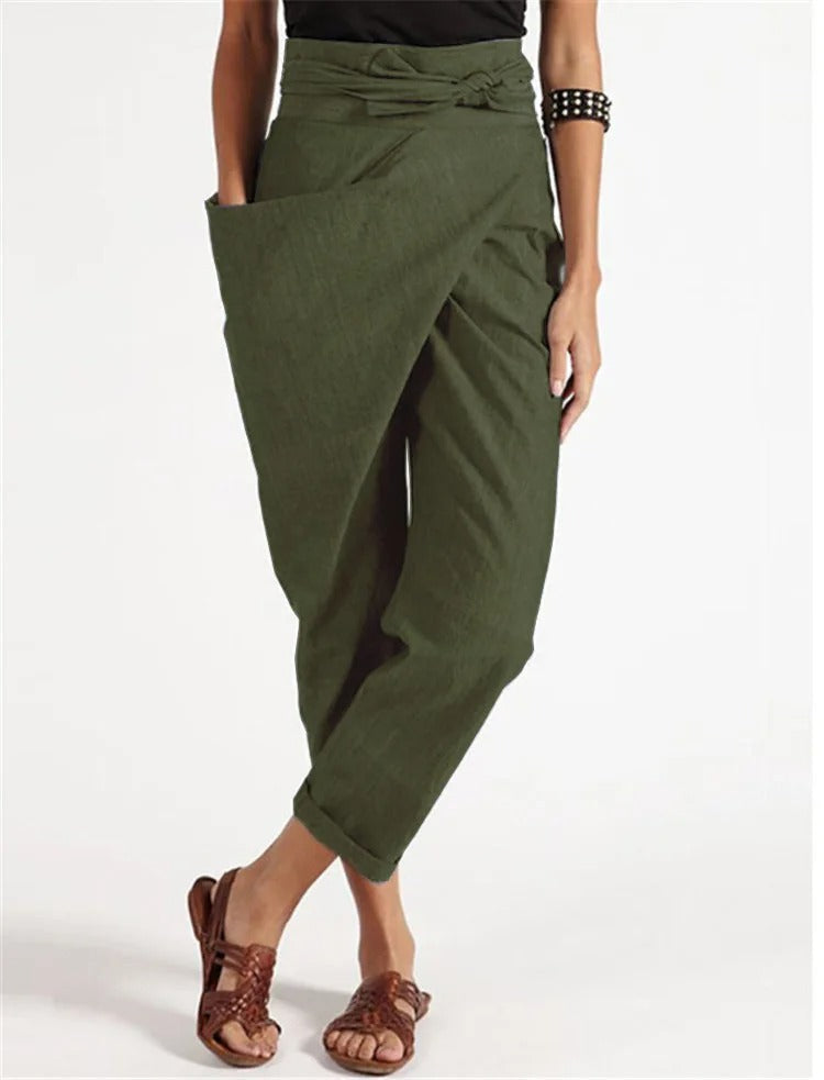 Dames Broek Asymmetrisch Casual Stijl