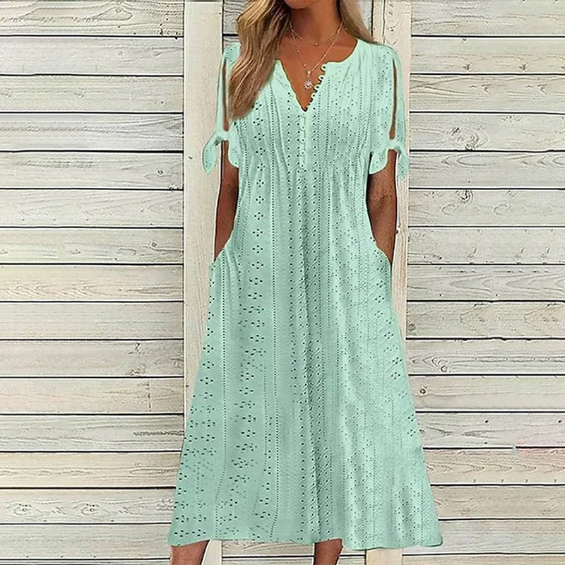 Elegante Kanten Jurk Voor Dames Zomer Collectie - StudioMarella