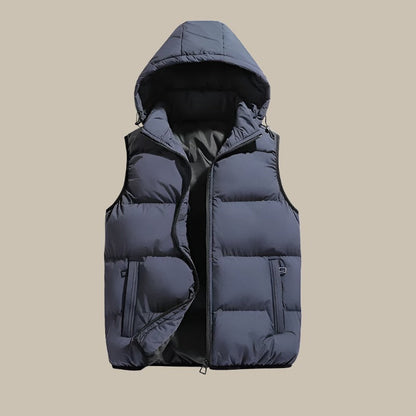 Heren Bodywarmer Met Capuchon Comfortabel Warm Isoleren