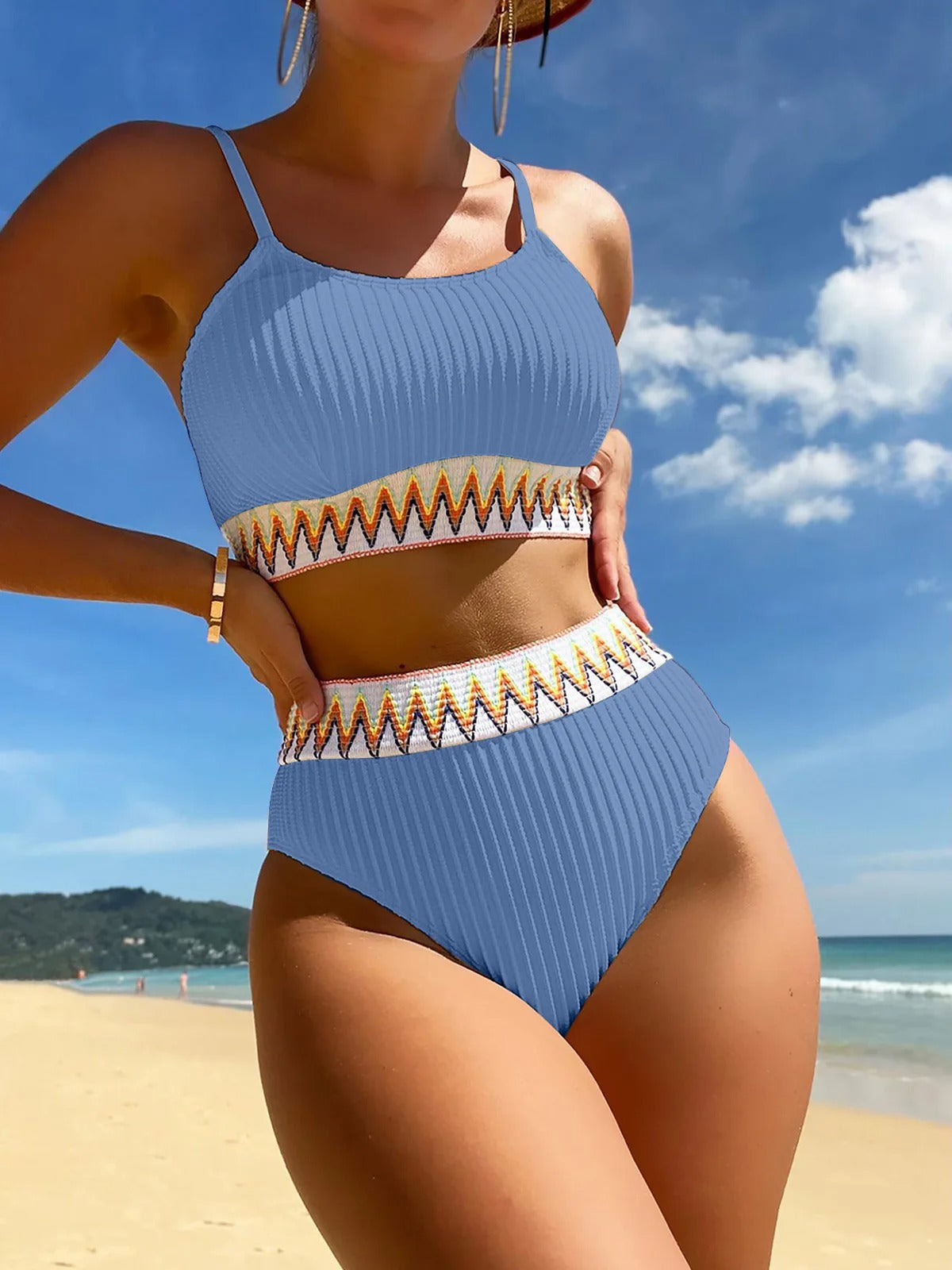 Hoge Taille Bikini Badpak voor Dames