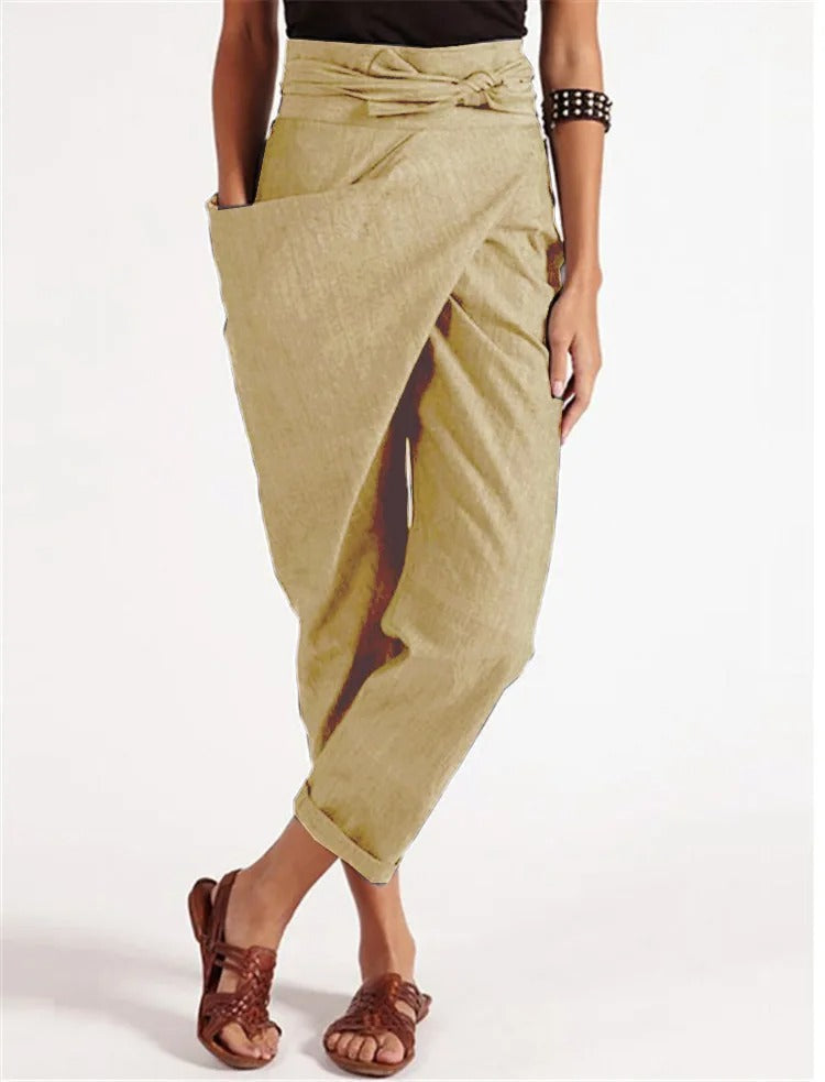 Dames Broek Asymmetrisch Casual Stijl