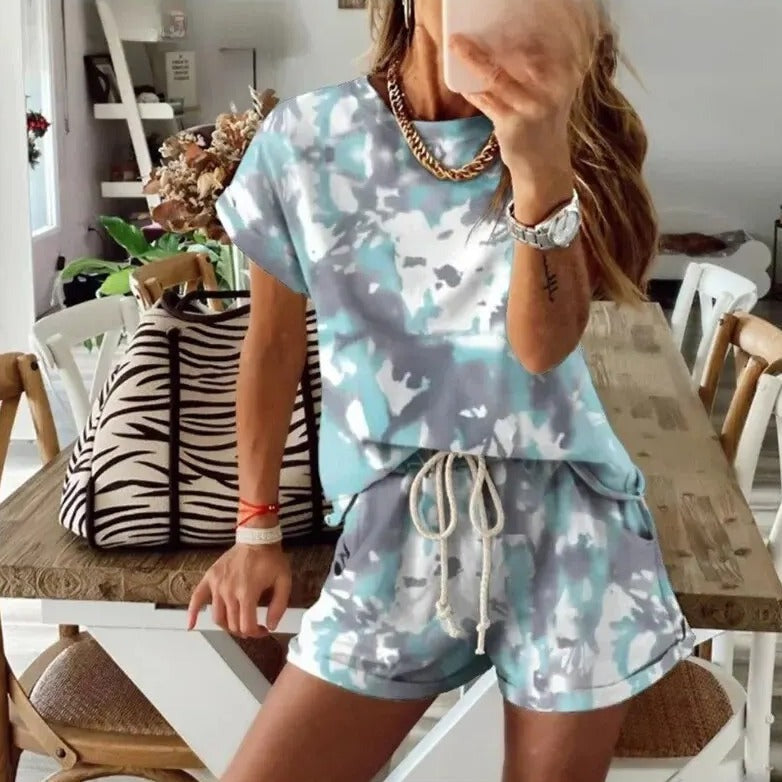 Tie Dye Set 2-Delig Vrouwelijk Kleding