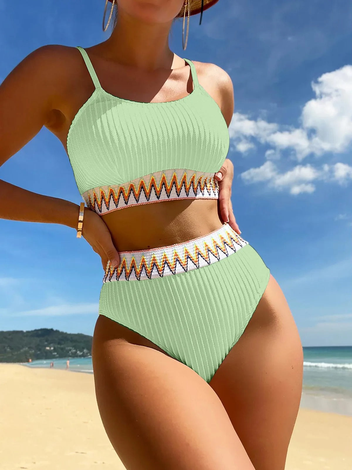 Hoge Taille Bikini Badpak voor Dames
