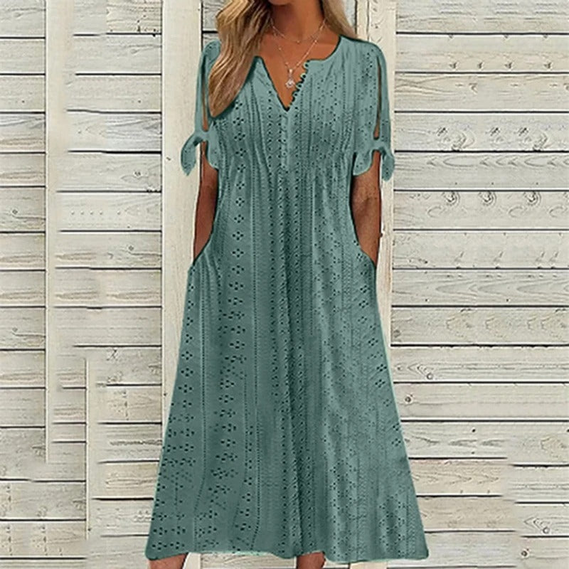 Elegante Kanten Jurk Voor Dames Zomer Collectie