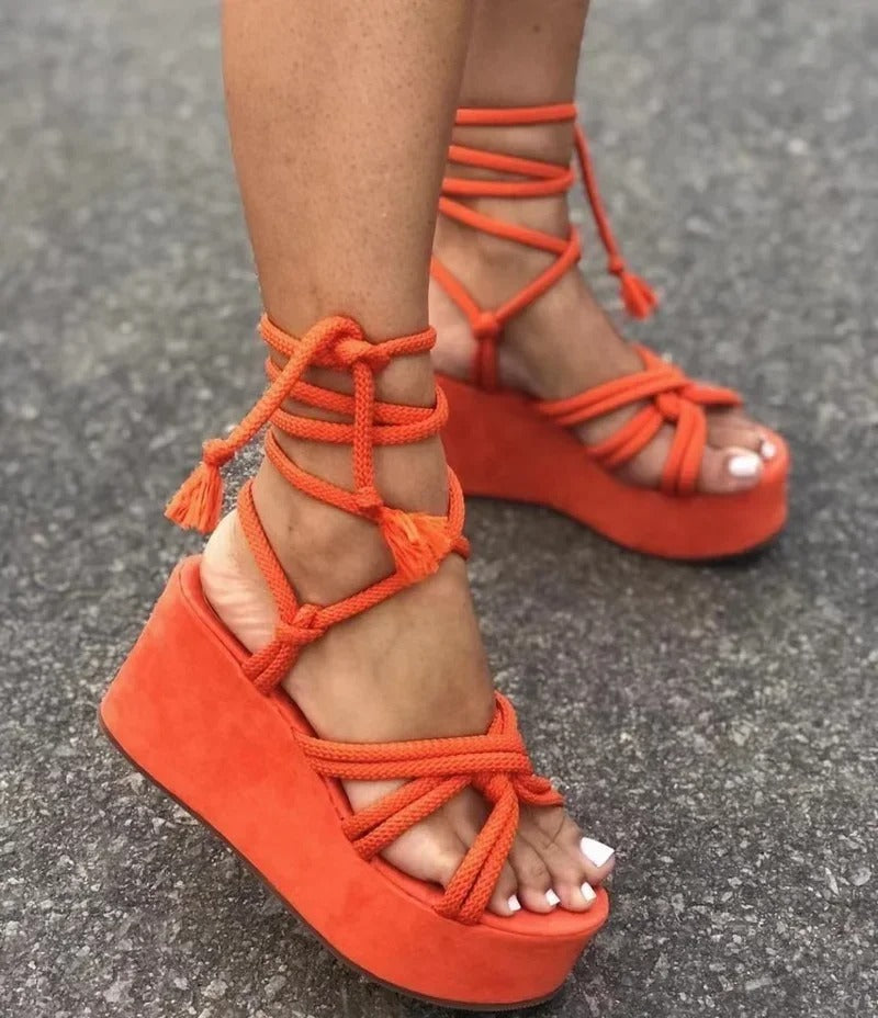 Vrouwen Sandalen Zomer Sleehak Stijlvol