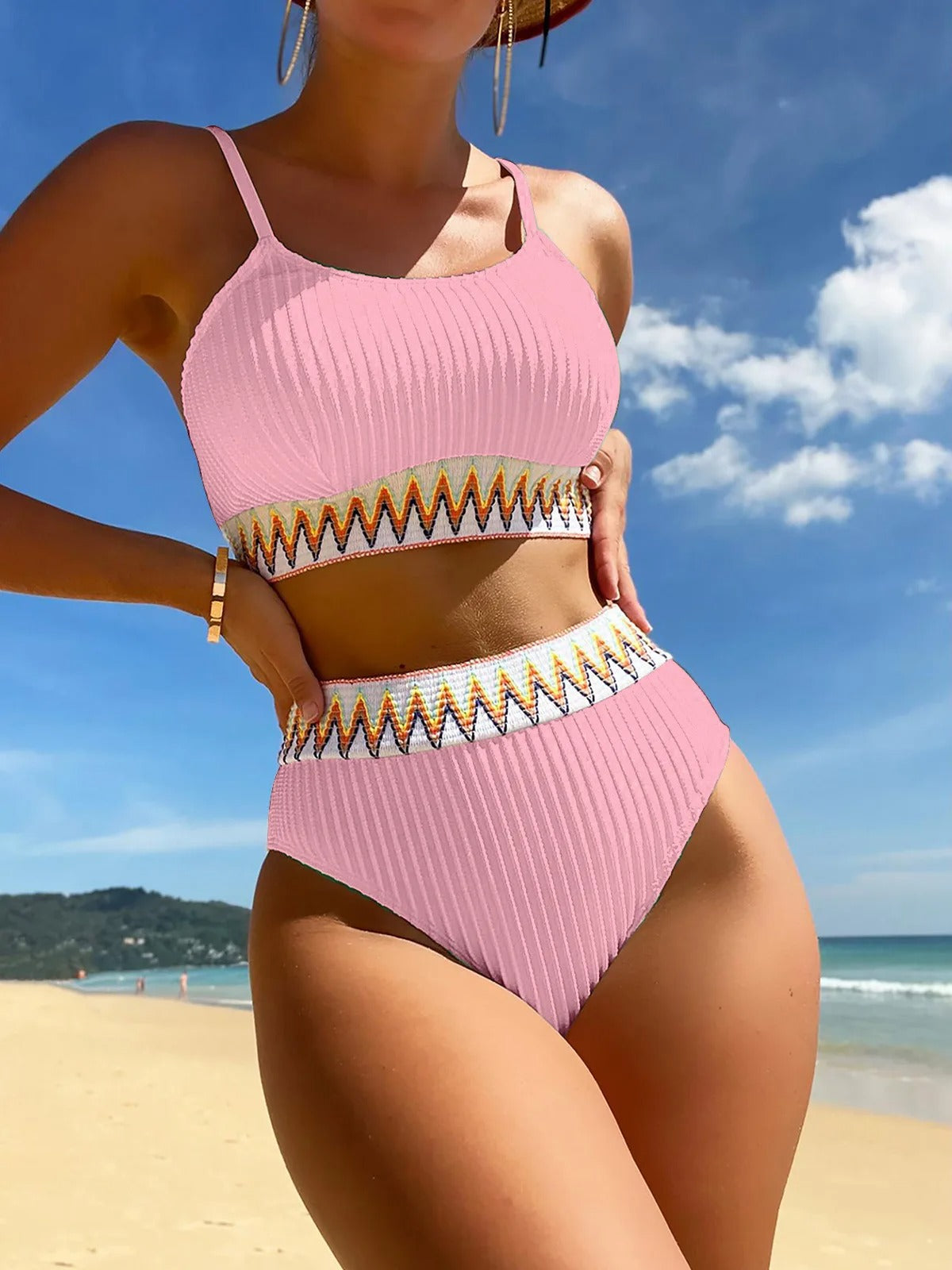 Hoge Taille Bikini Badpak voor Dames