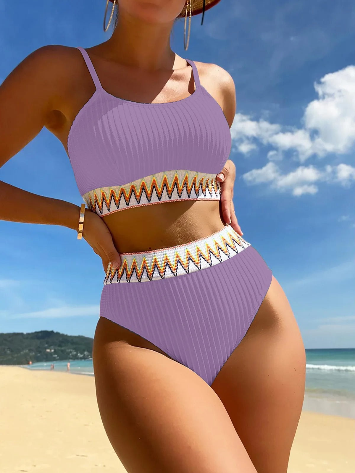 Hoge Taille Bikini Badpak voor Dames