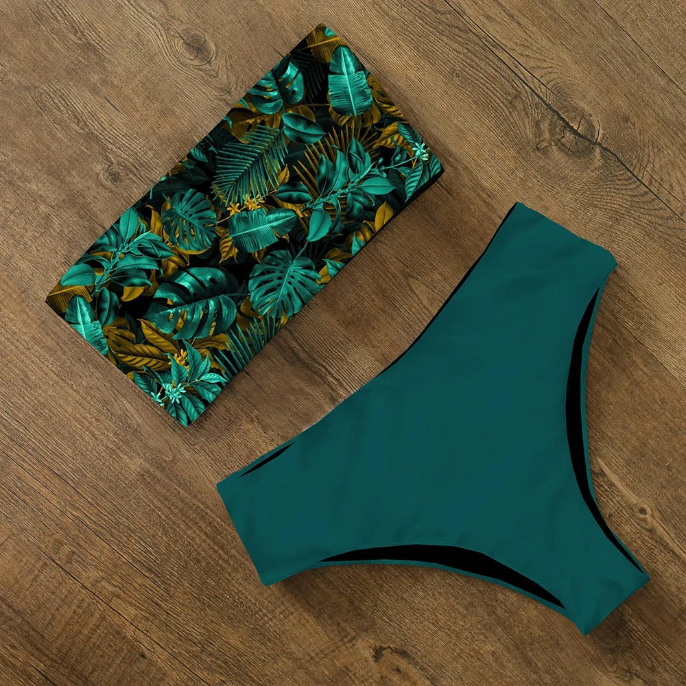 Vrouwelijke Bikini Set met Zomerse Bloemenprint - StudioMarella