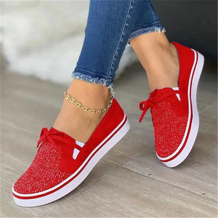 Vrouwelijke Canvas Sneakers Zacht en Stijlvol Comfortabel