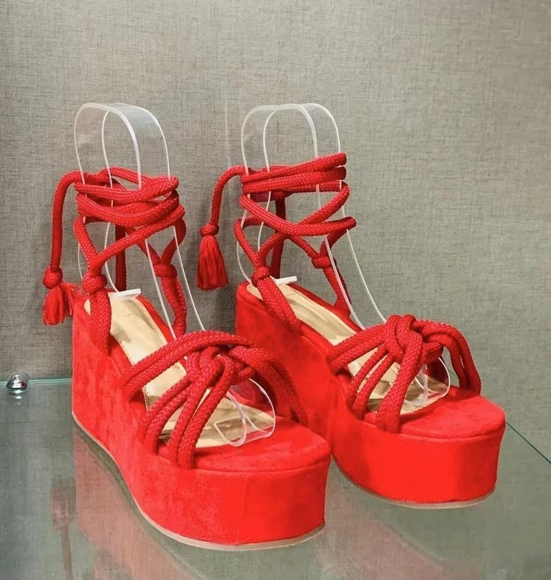 Vrouwen Sandalen Zomer Sleehak Stijlvol