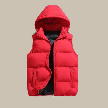 Heren Bodywarmer Met Capuchon Comfortabel Warm Isoleren