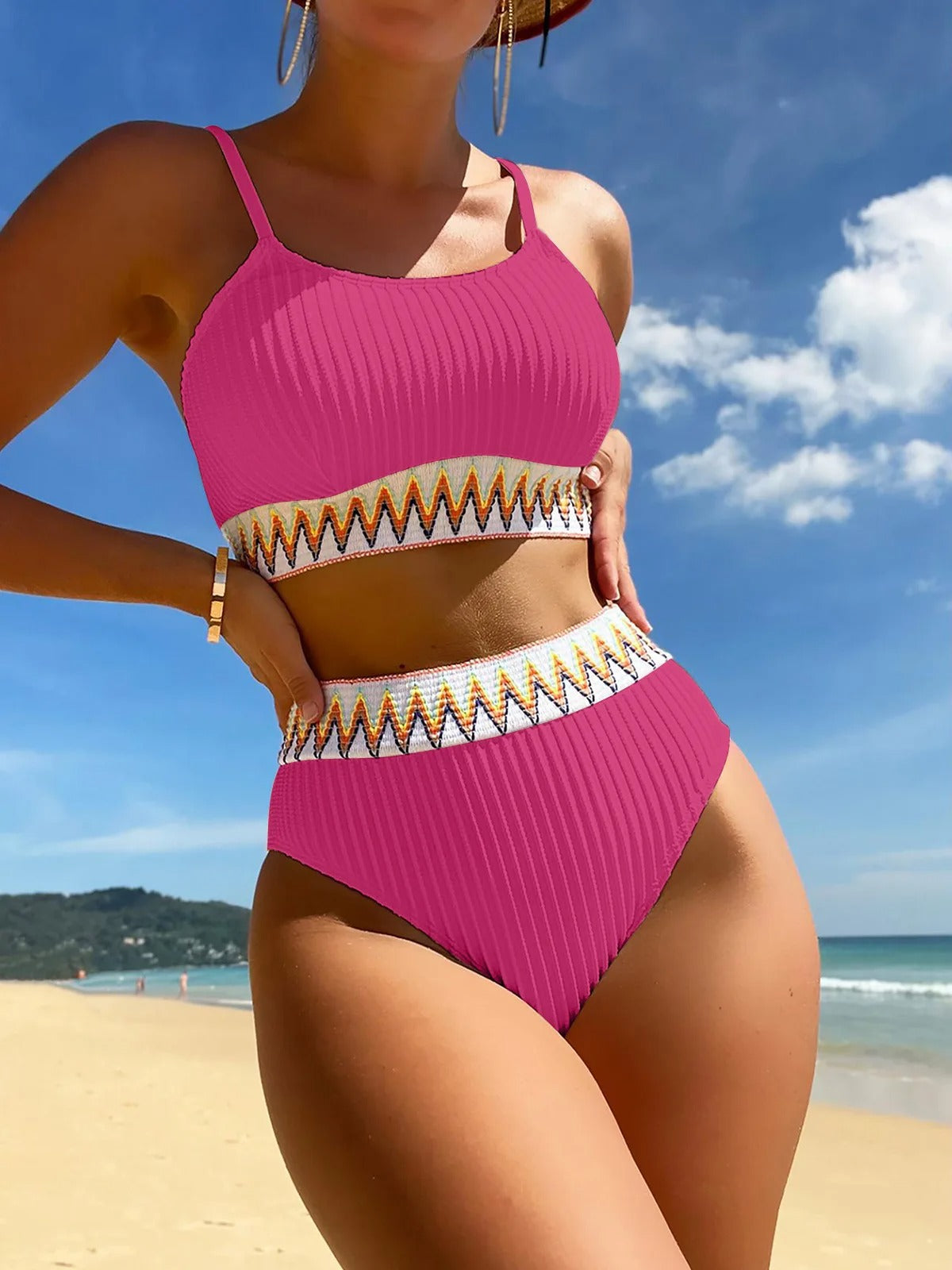 Hoge Taille Bikini Badpak voor Dames