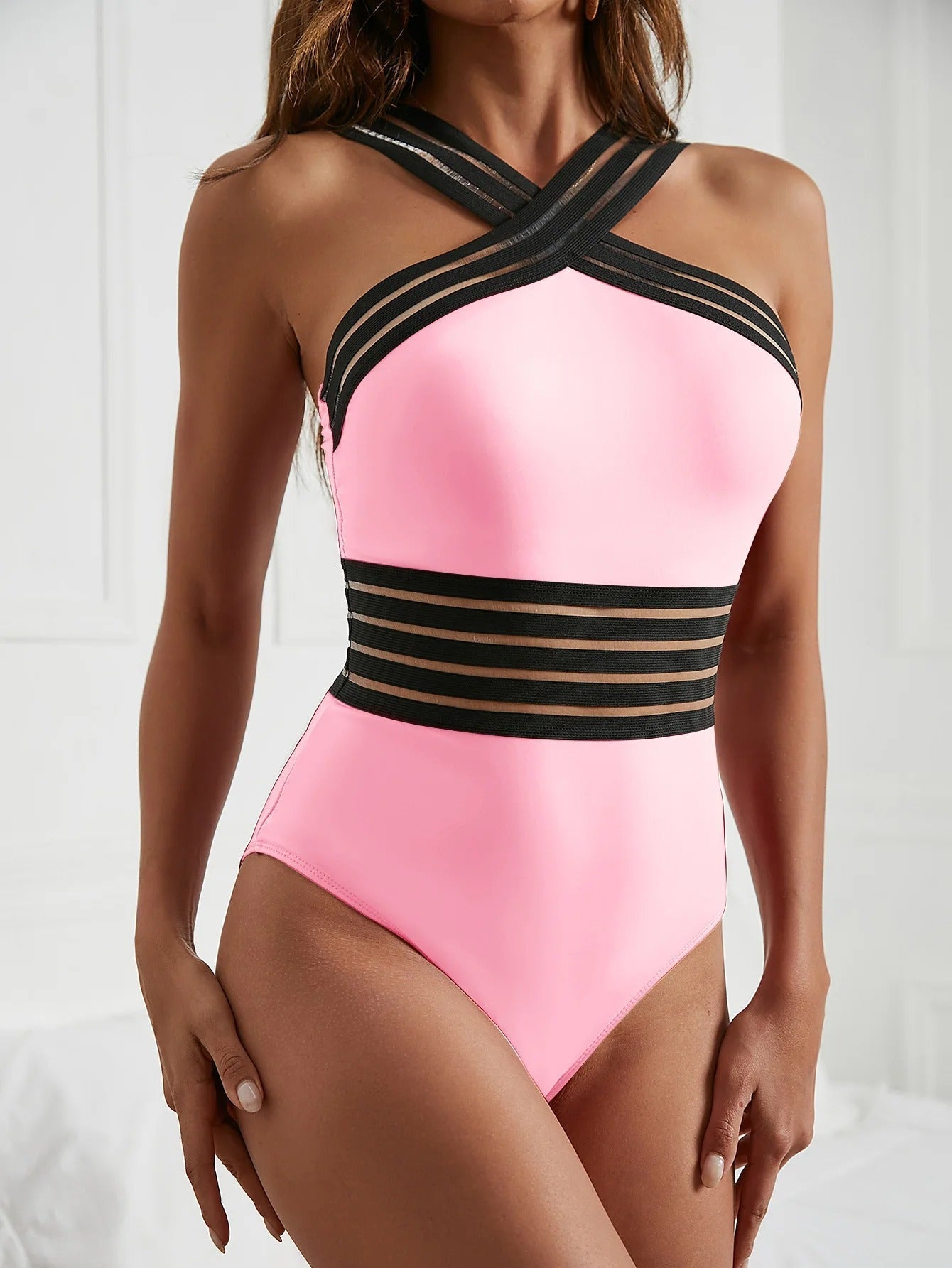 Strandkleding Bikini Diep Decolleté Badpak Vrouw