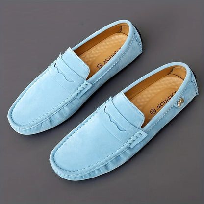 Heren Suède Instappers Casual Renzo Stijl Schoenen