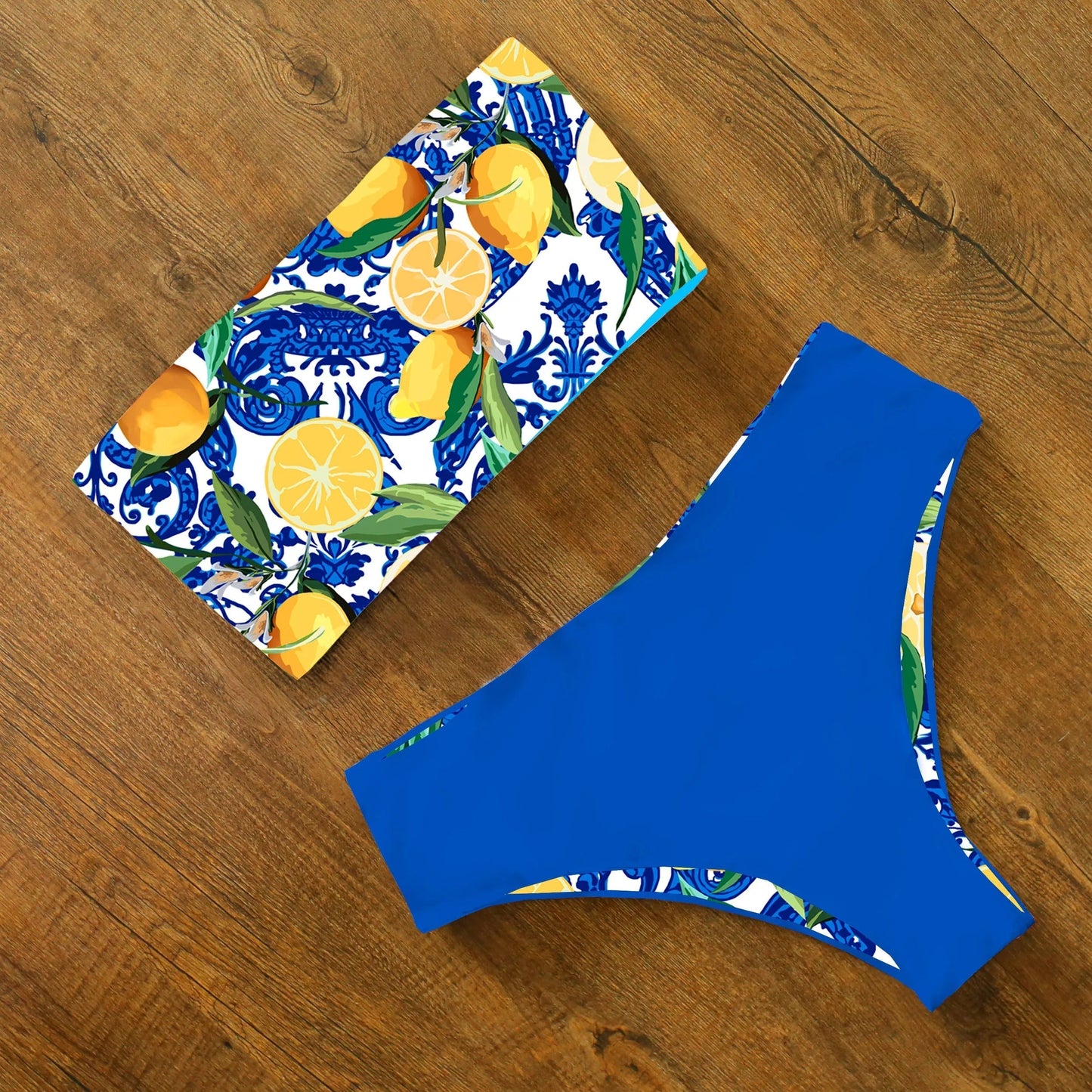 Vrouwelijke Bikini Set met Zomerse Bloemenprint