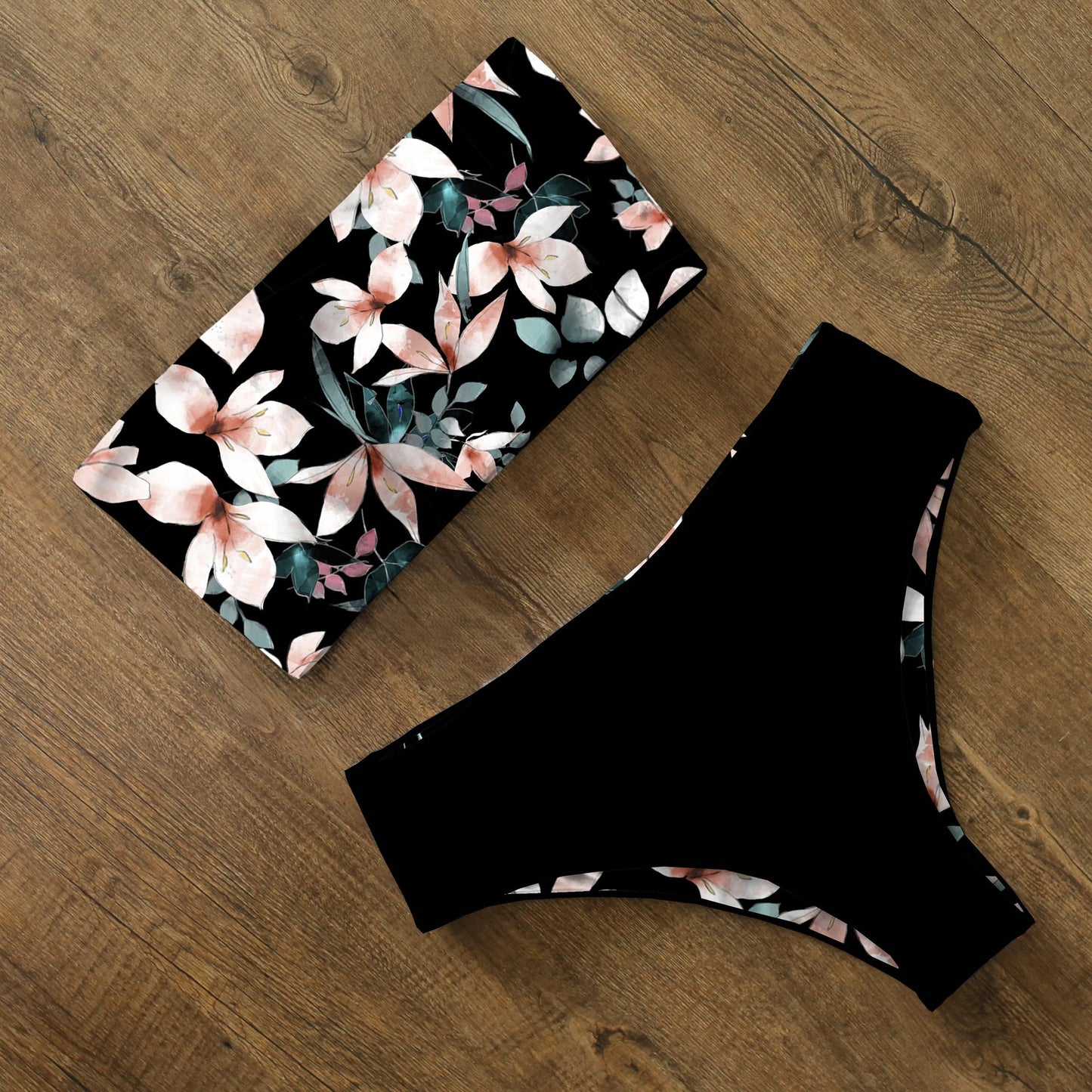 Vrouwelijke Bikini Set met Zomerse Bloemenprint