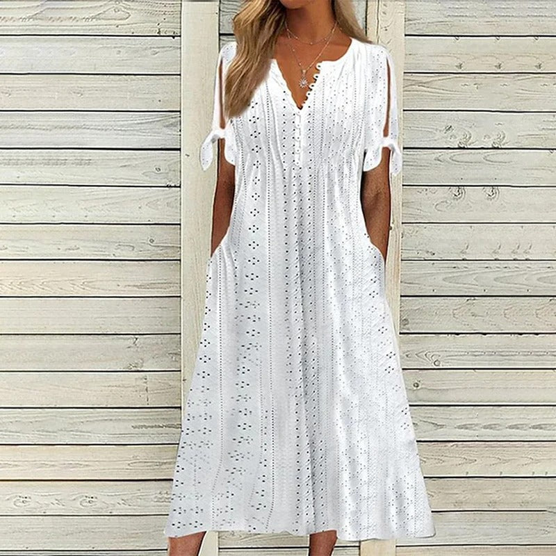 Elegante Kanten Jurk Voor Dames Zomer Collectie