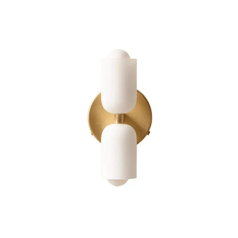 Moderne Wandlamp met Kleurrijke Kap – Glazen Lichtpunt voor Levendige Ruimtes