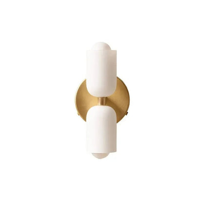Moderne Wandlamp met Kleurrijke Kap – Glazen Lichtpunt voor Levendige Ruimtes