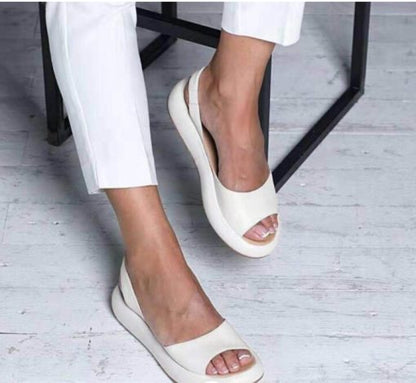 Platte Damessandalen Lente-Zomer Open Teenmodel Casual Teenslippers Comfortabel Schoeisel Strandschoenen