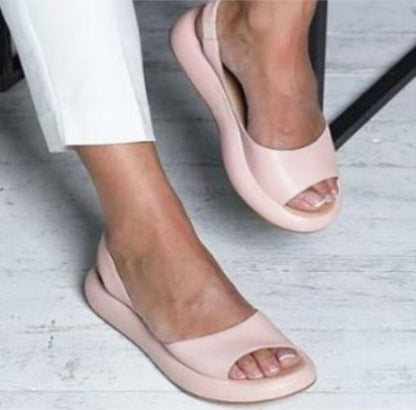 Platte Damessandalen Lente-Zomer Open Teenmodel Casual Teenslippers Comfortabel Schoeisel Strandschoenen