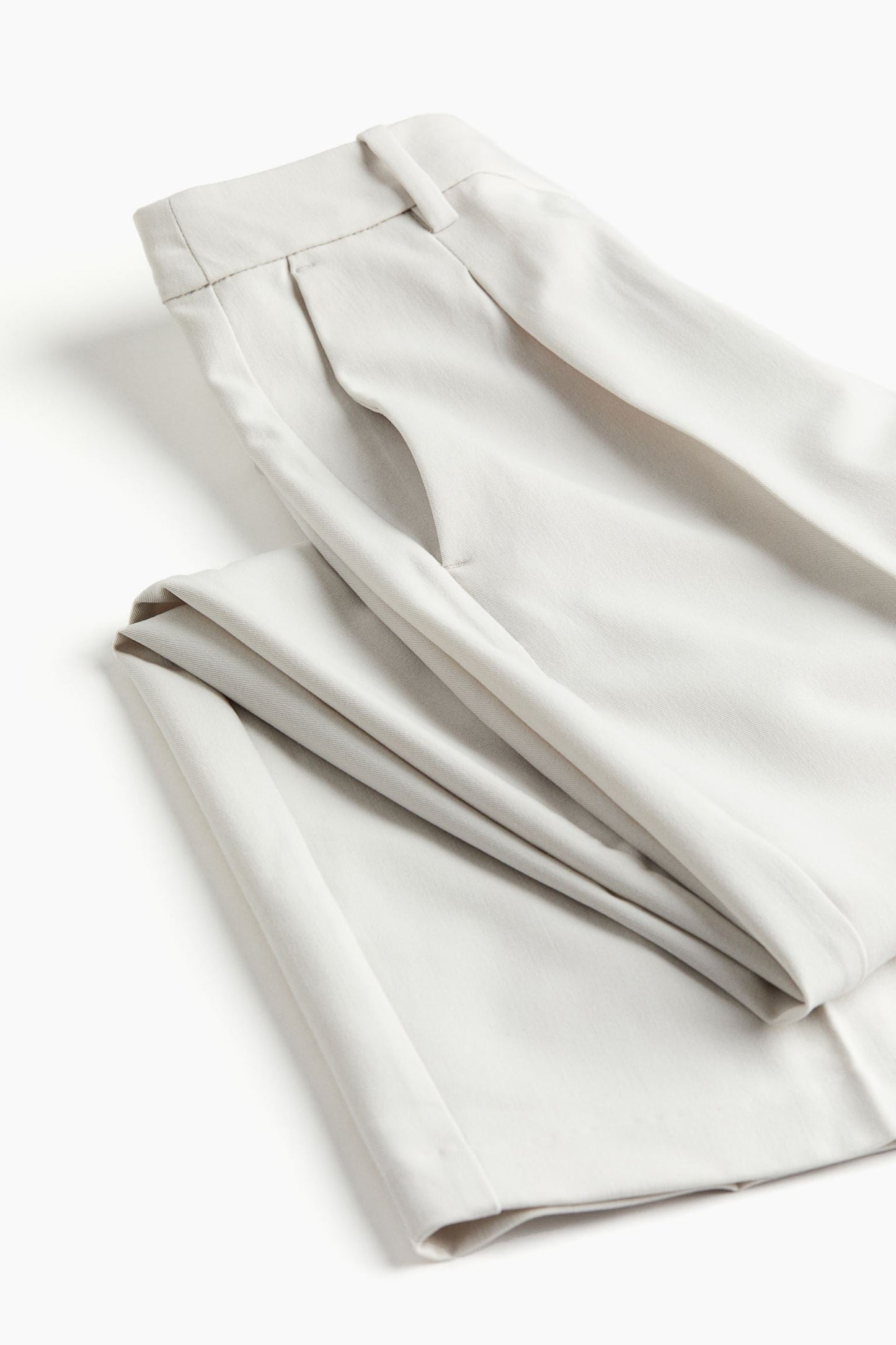 Dames Broek Wijd Model Rechte Pijp met Plooien