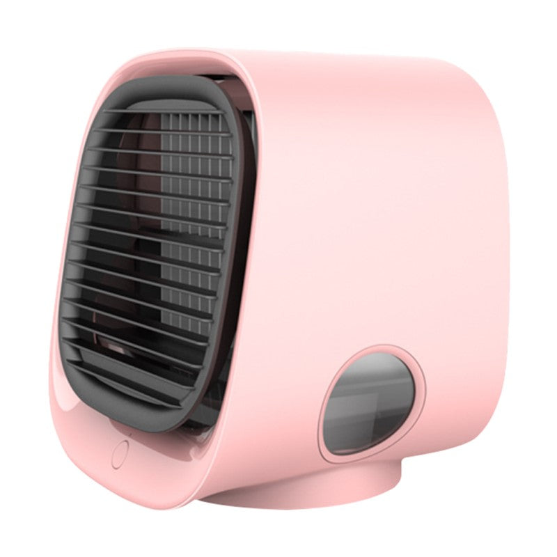 Compacte airco met luchtkoeler en luchtbevochtiger voor slaapkamer en kantoor via usb